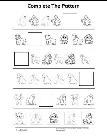 Complete The Pattern - Gorilla
