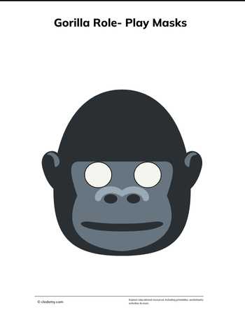 Gorilla Role- Play Mask