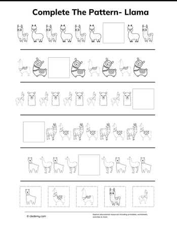 Complete The Pattern Llama