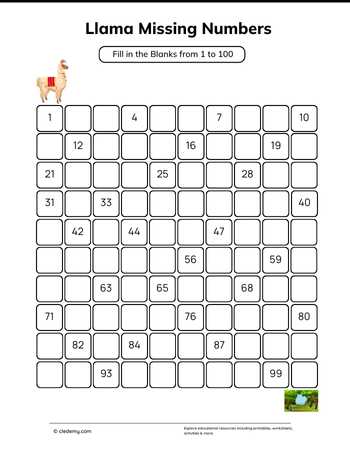 Llama Missing Numbers