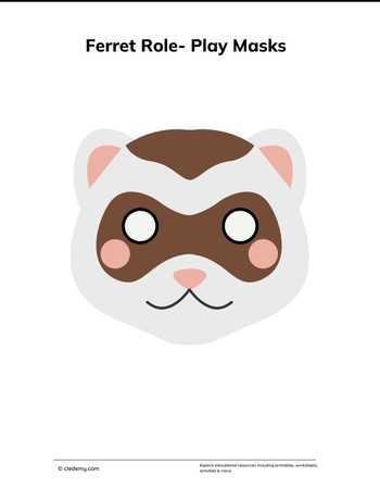 Ferret Role Play Mask