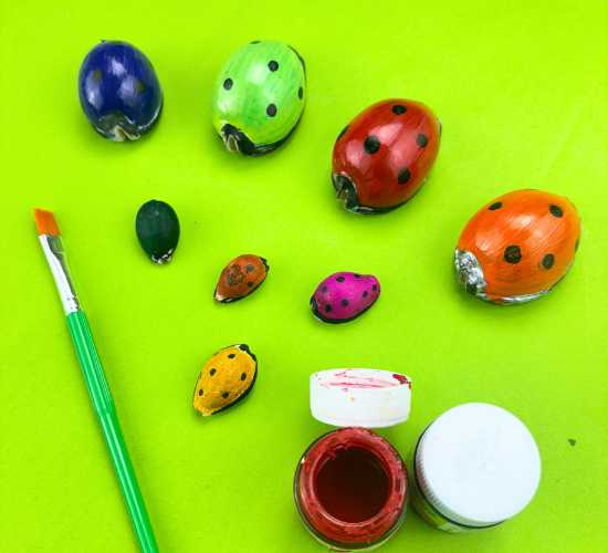 Seashell Ladybugs