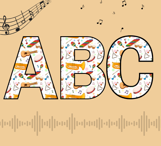 Music Display Lettering - Uppercase