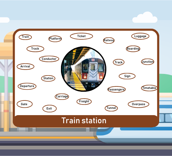 Train Station Word Mat