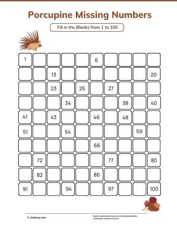 Porcupine Missing Numbers