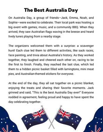 Australia Day Story