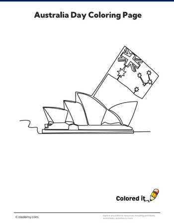 Australia Day - Coloring Page