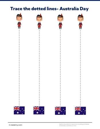 Trace Straight Line - Australia Day