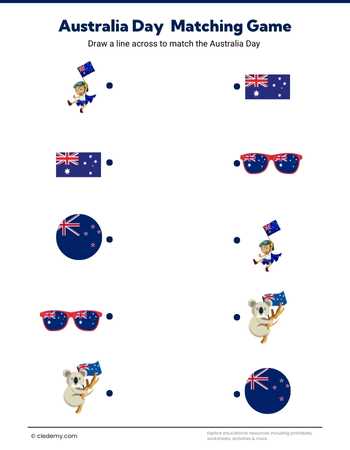 Australia Day Matching Game