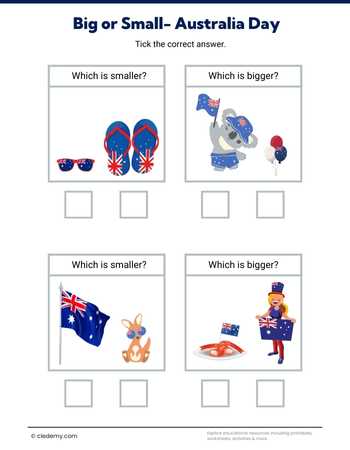 Big or Small- Australia Day