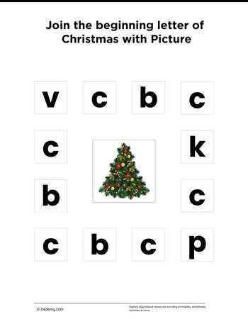 Join the Letter Matching with Christmas