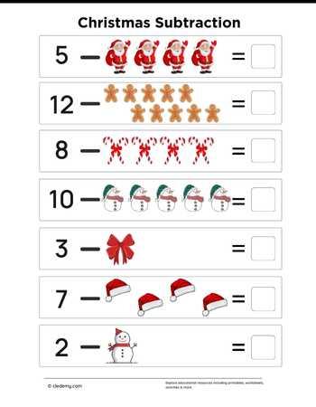 Christmas Subtractions