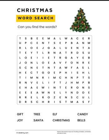 Christmas Word Search