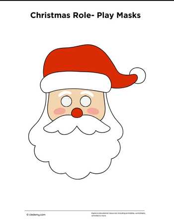 Christmas Role- Play Mask