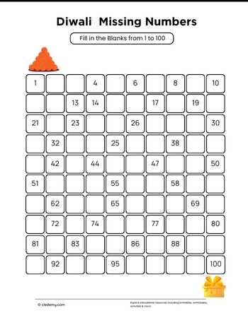 Diwali Missing Numbers