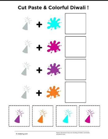 Cut Paste & Colorful Diwali