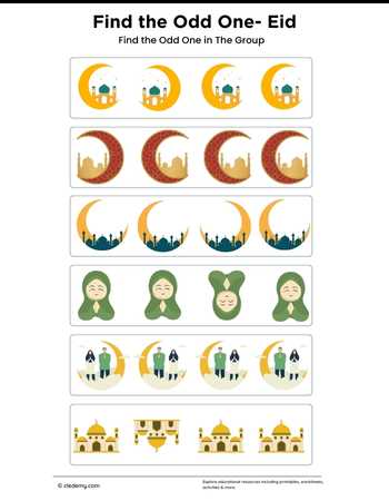 Find Odd One Out Eid
