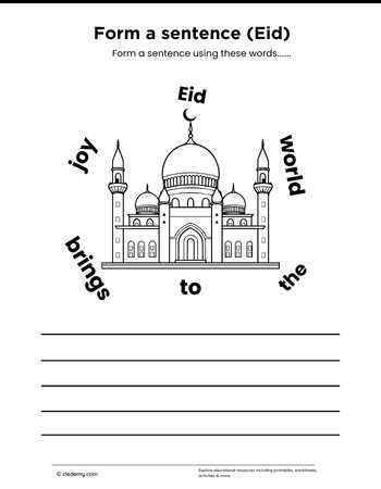 Form a sentence (Eid)