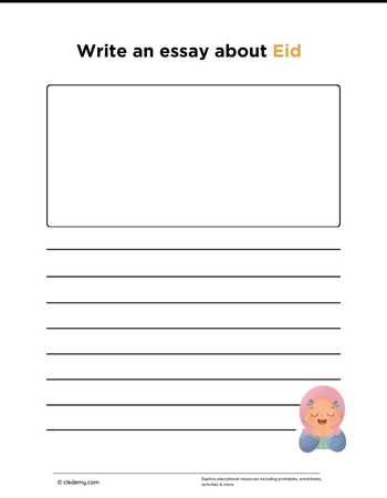 Write an Essay About Eid
