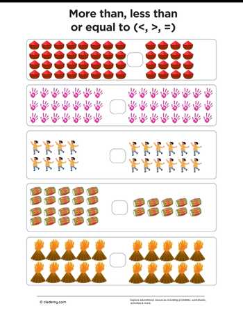 More Than, Less than Or Equal- Holi