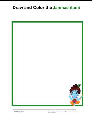 Draw and Color the Janmashtami