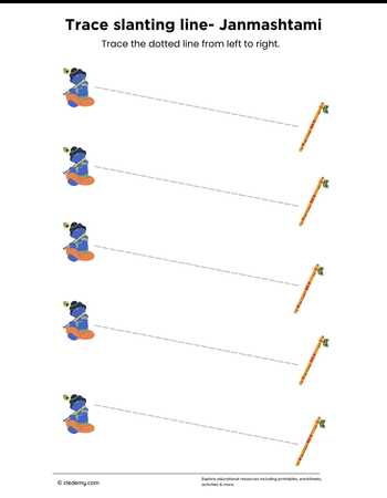 Trace Slanting Line- Janmashtami