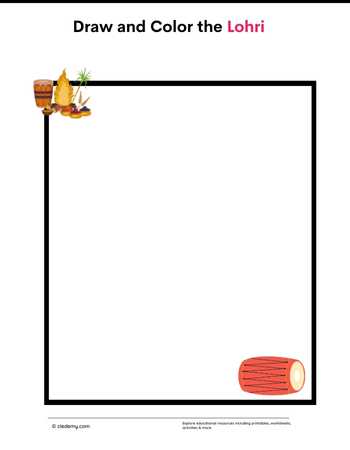 Draw and Color the Lohri