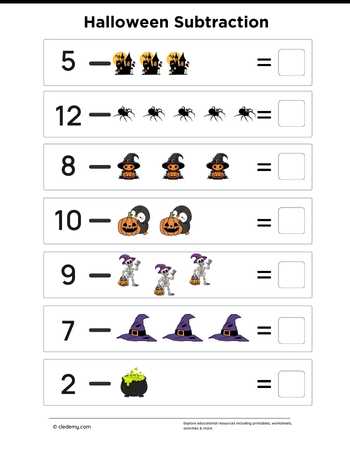 Halloween Subtractions