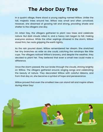 Arbor Day Story