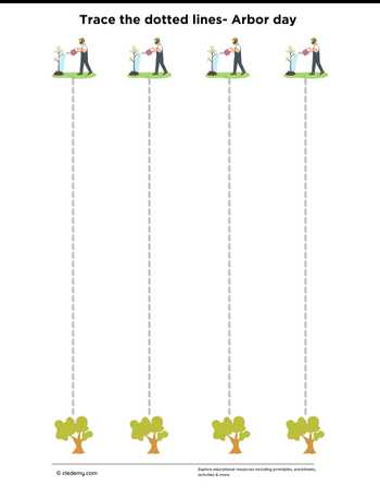 Trace Straight Line- Arbor Day