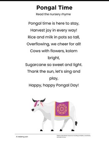 Rhyme on Pongal