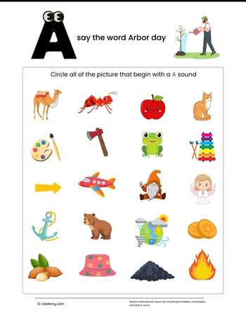 Circle the Picture- Arbor Day