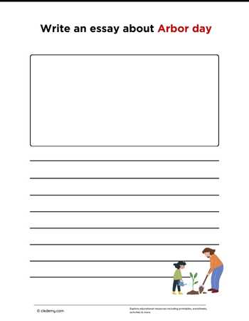 Write an Essay About Arbor Day