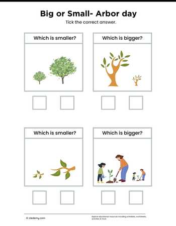 Big or Small- Arbor day