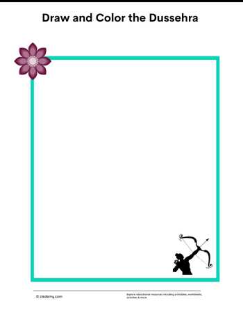 Draw and Color the Dussehra