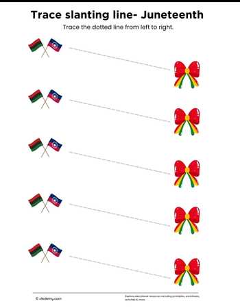 Trace Slanting Line- Juneteenth
