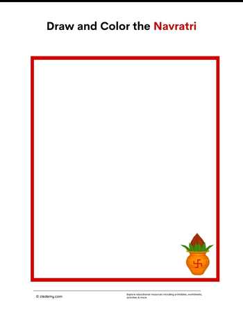 Draw and Color the Navratri