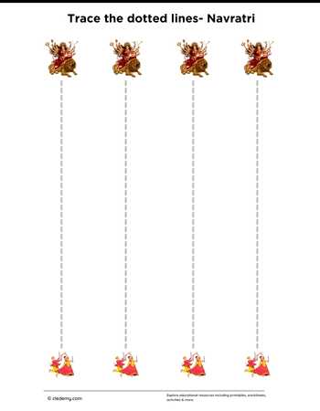 Trace Straight Line- Navratri