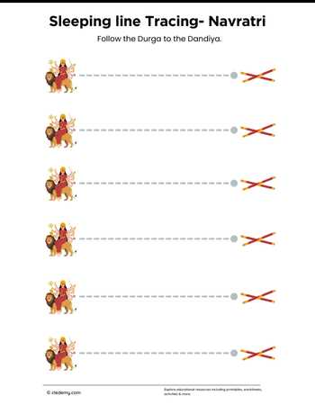 Trace Horizontal Line- Navratri
