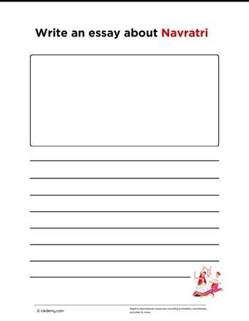 Write an Essay About Navratri