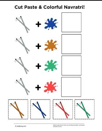 Cut Paste and Colorful Navratri