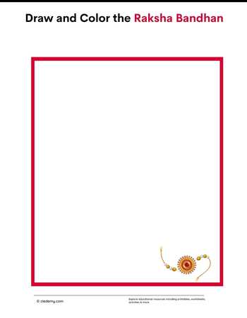 Draw and Color the Raksha Bandhan