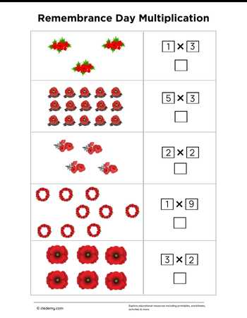 Remembrance Day Multiplication