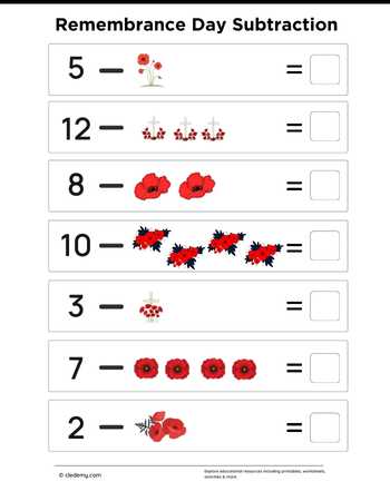 Remembrance Day Subtraction