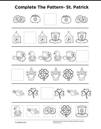 Complete The Pattern- St. Patrick