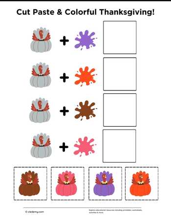 Cut Paste & Colorful Thanksgiving