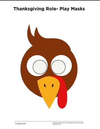 Thanksgiving Role Play Mask