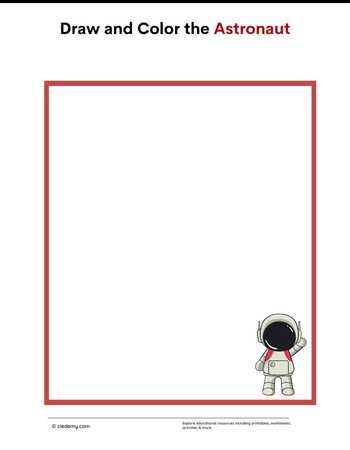 Draw and Color the Astronaut