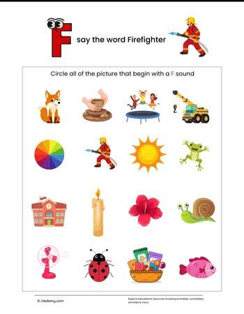 Circle the Picture- Firefighter