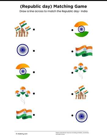 Republic Day- India Matching Game